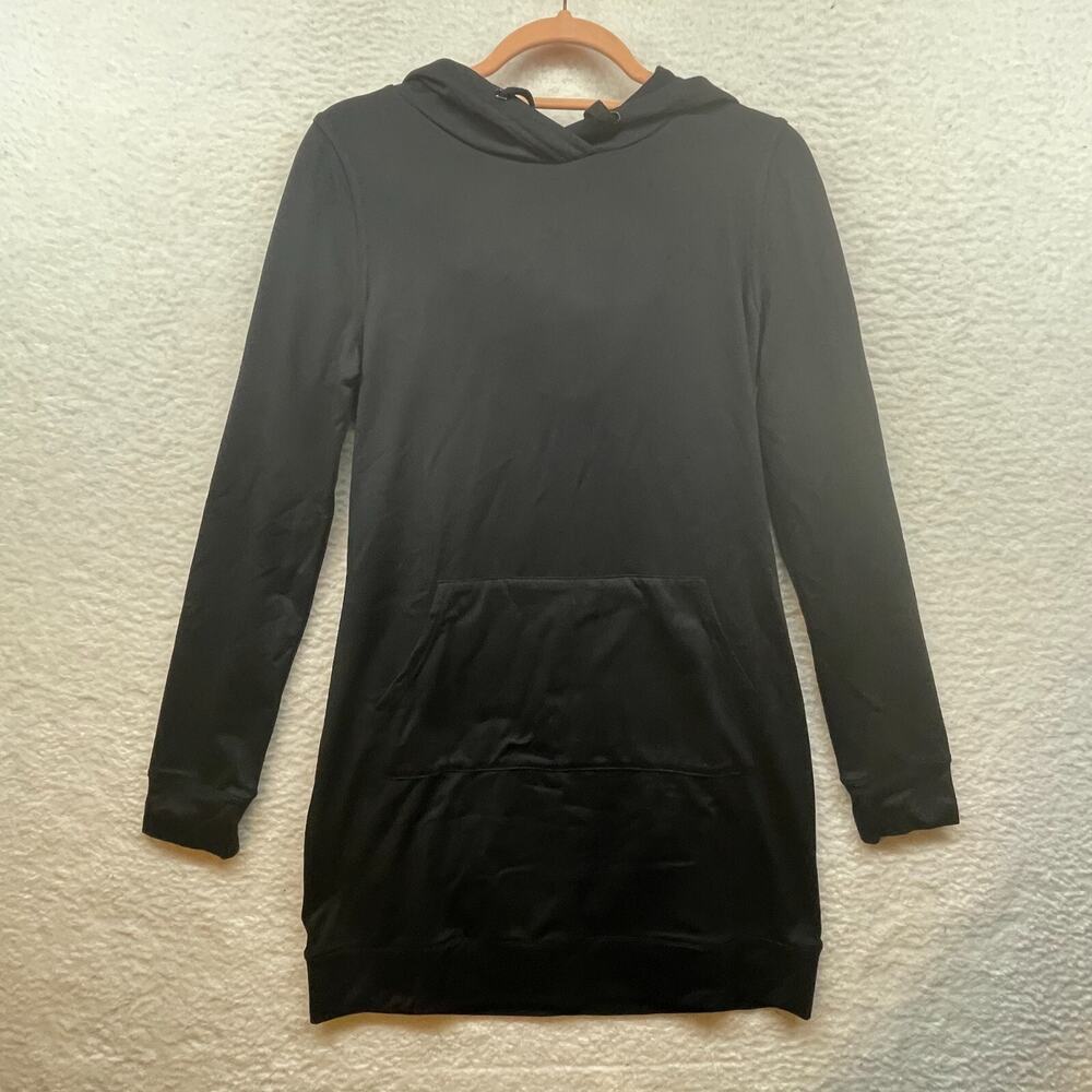 Fabletics Dress Womens XS Black Yukon Hoodie Sweatshirt Pocket Athletic Pullover